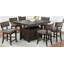 Chaise d'appoint en tissu en noyer