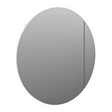 Recessed Frameless Single Door Medicine Cabinet with Adjustable Shelves