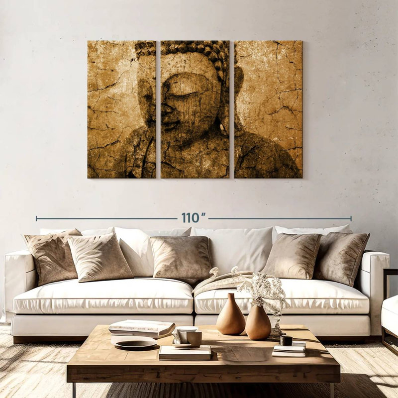 Adella Old Buddha, 48" H x 74" W