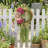 17.72 Inch Hydrangea Wreath Rustic Style Garden Decor