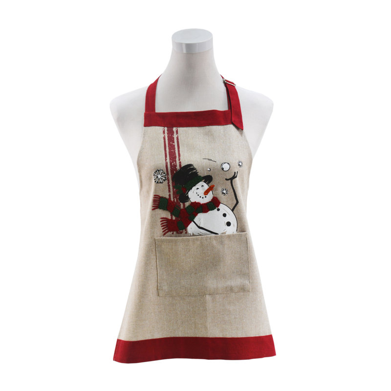 Christmas Bib Apron, Adult
