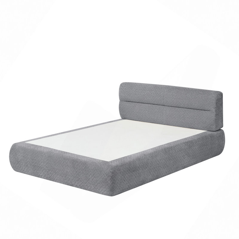Lit compressible en chenille pour salon, appartement, Gris foncé