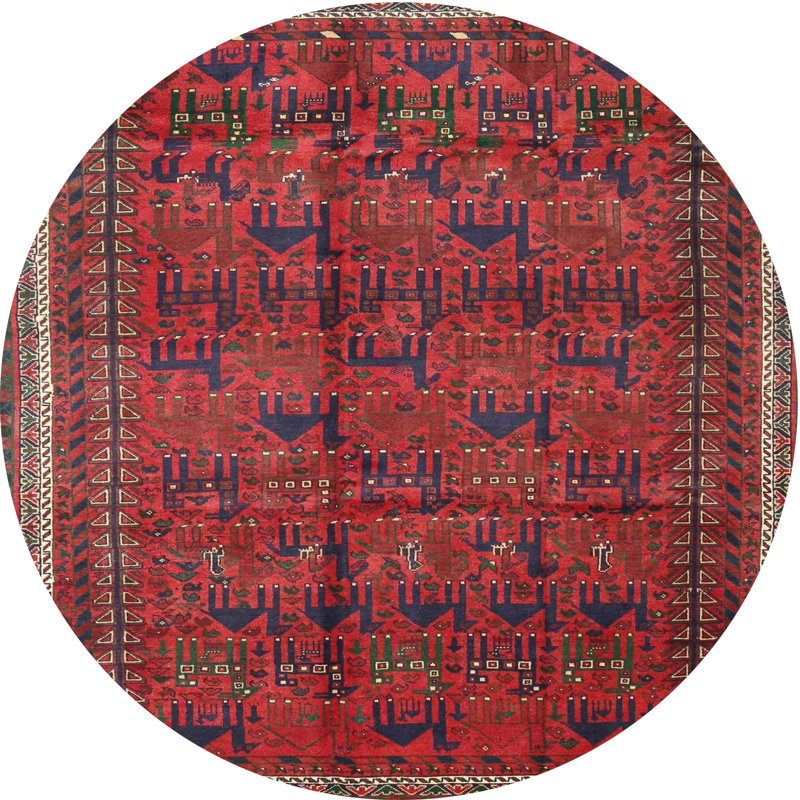 Ameara Oriental Indoor Rug, Round 8'
