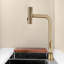Robinet de cuisine à cascade avec douchette extractible, robinet d'évier de cuisine à poignée simple avec douchette extractible, robinet de cuisine rotatif à 360 °-114652843