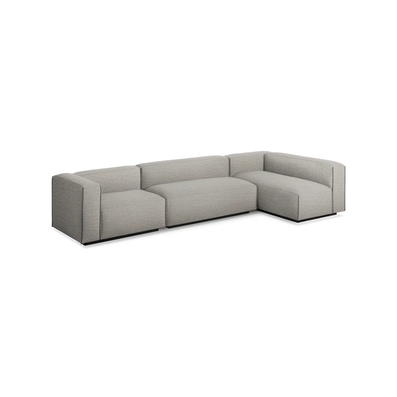 Cleon Modular Sectional, Left Hand Facing, Coffee Velvet Polyester Blend