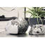 Large Cast Crystal Liquid Silver Tabletop Accent