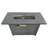  Steel Propane Fire Pit Table With Lid, 50000 , 8 Hours Burn, Push-Button Ignition, Grey, Non Residential Use Outdoor Table, 8-Hour Burning,  Stainless