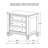 3 Drawers Nightstand with Pull-out Tray