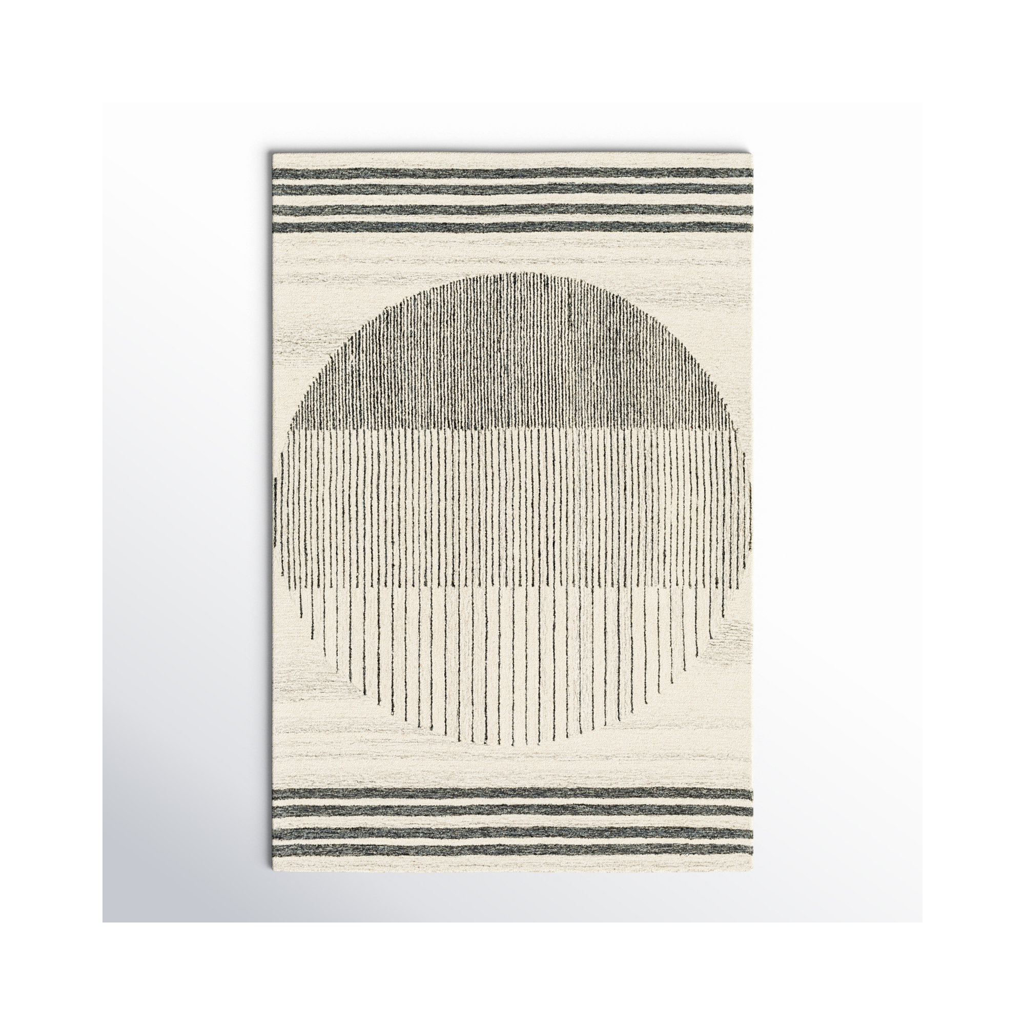 Uptown Handmade Wool Rug, Rectangle 4' x 6'