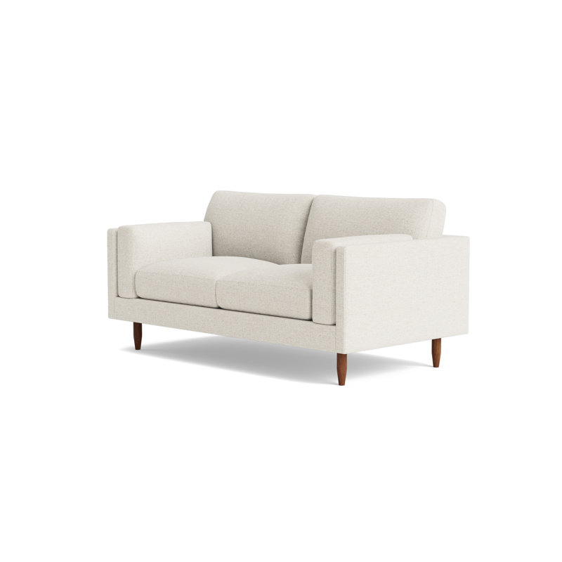 Skinny Fat Loveseat (70"), Performance Velvet - Denim, 70" W