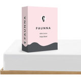 FAUNNA Fitted Sheet - 800 Thread Count Sateen 100% Cotton Guest Room Fitted Sheet Case Pack