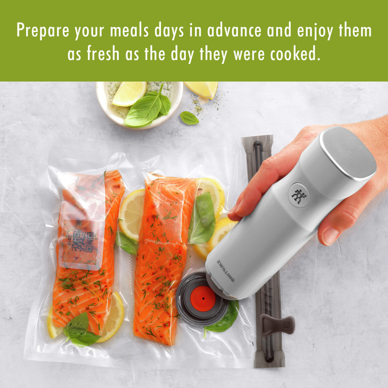 ZWILLING Fresh & Save Assorted Sizes Vacuum Sealer Bags, Reusable Sous Vide Bags
