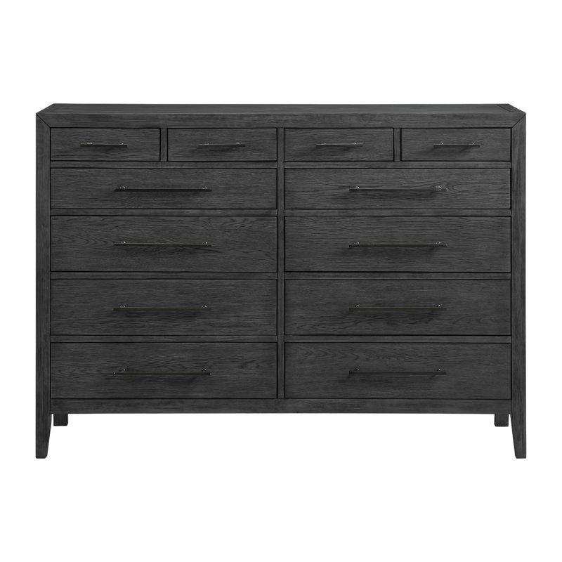 Brentson 60 " W 12 - Drawer Dresser, Black