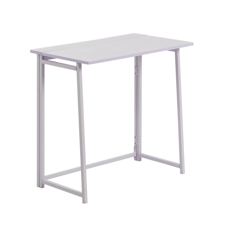 Harbour Housewares - Deluxe Wooden Folding Desk - 80cm, White