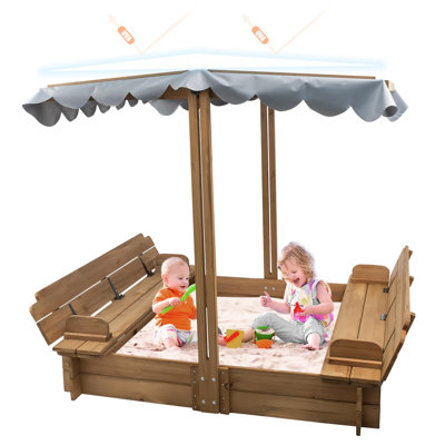 47" X 47" Square Sandbox With Cover