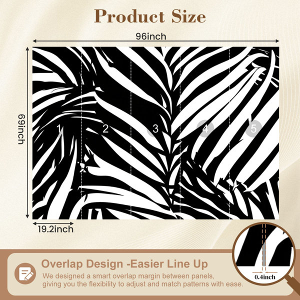 Red Barrel Studio Peel and Stick Wallpaper 144" W x 100" H Modern Self ...