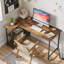 L-Shaped Desk (120 or 140cm x 90cm) Corner Desk with Adjustable Shelves by Aliff-2031476459-2031476240