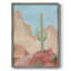 Sunny Saguaro III, reproduction encadrée - bois massif-510498213