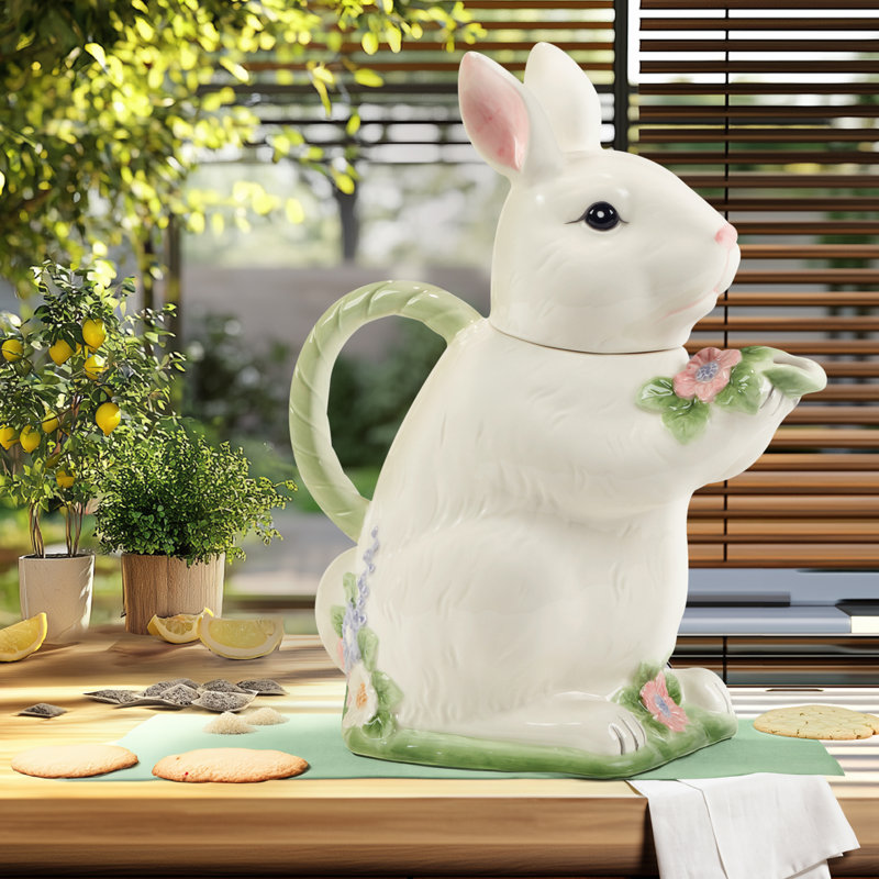 Théière lapin 3D de Pâques