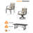 Seehill 9 Pieces Outdoor Dining Set, Aluminum Patio Dining Set For 8, Patio Table And Chairs Set With 2 Swivel Rocker Chairs, Patio Furniture Set With Umbrella Hole For Decks, Garden, Lawn, Gunmetal