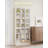 Bookcase, Tall Narrow Bookshelf, Open Display Storage Shelf, Skinny Cube Book Shelf with Adjustable Shelves, CD Rack for Living Room, Home Office, Bedroom, 7 Tiers, White-1408113954