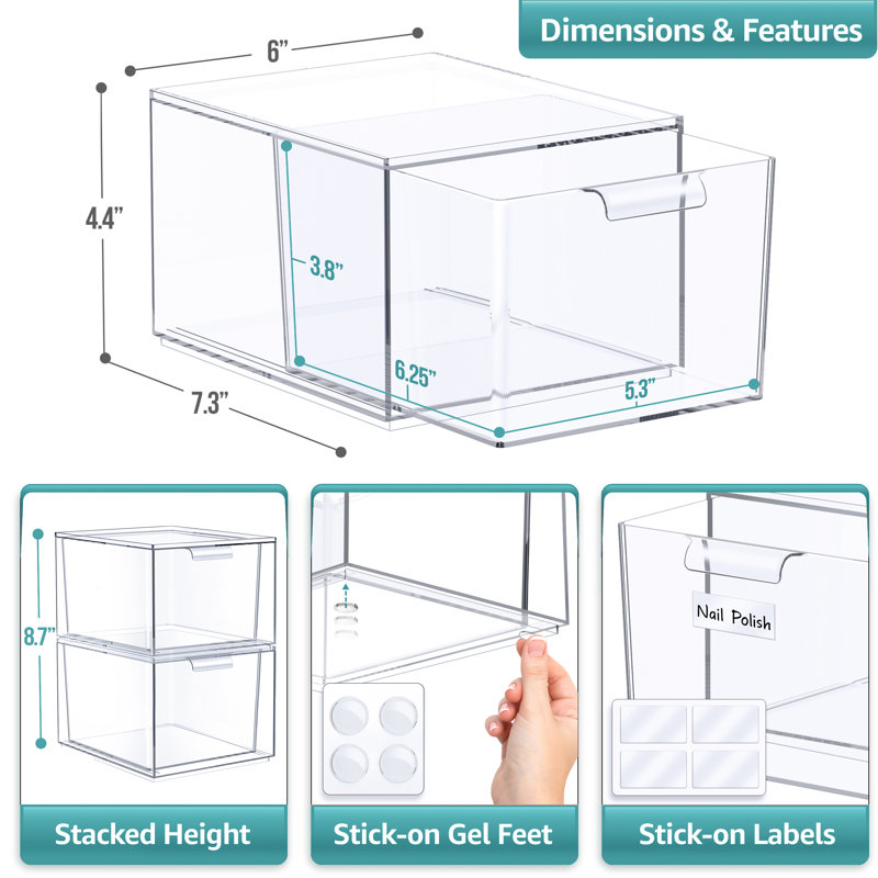 Makeup Organizer Drawers (1 Drawer)