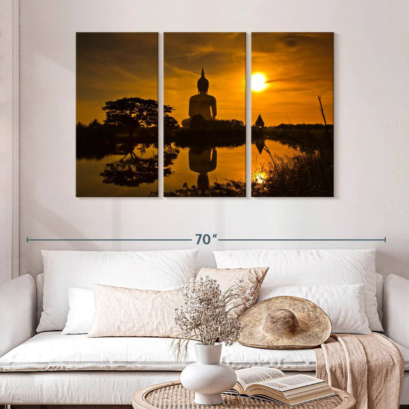 Adella Sunset Buddha, 32" H x 50" W
