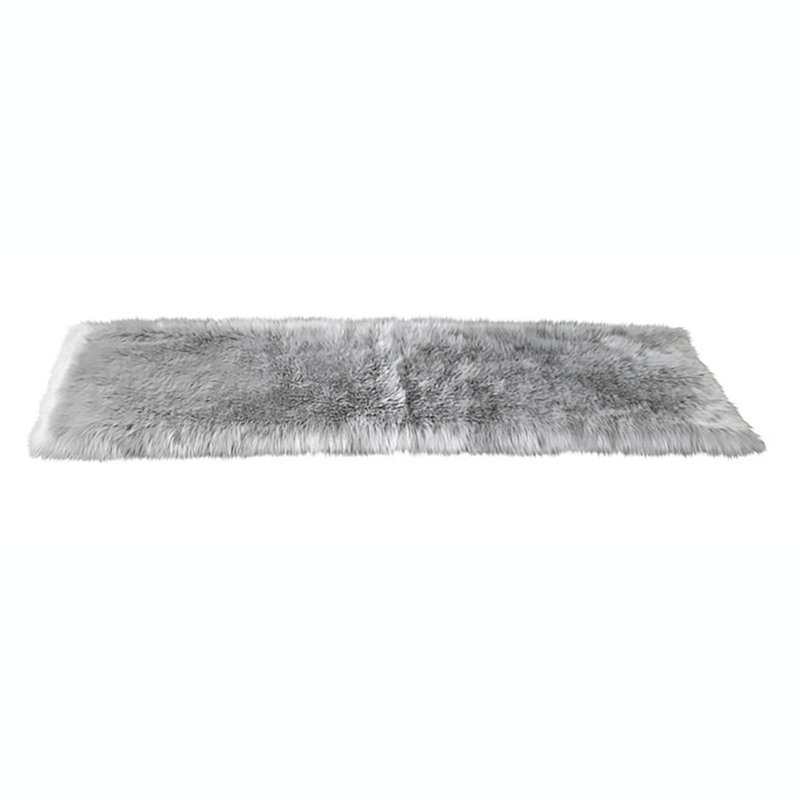 Gennine Faux Sheepskin Indoor Rug, Rectangle 2' x 5'