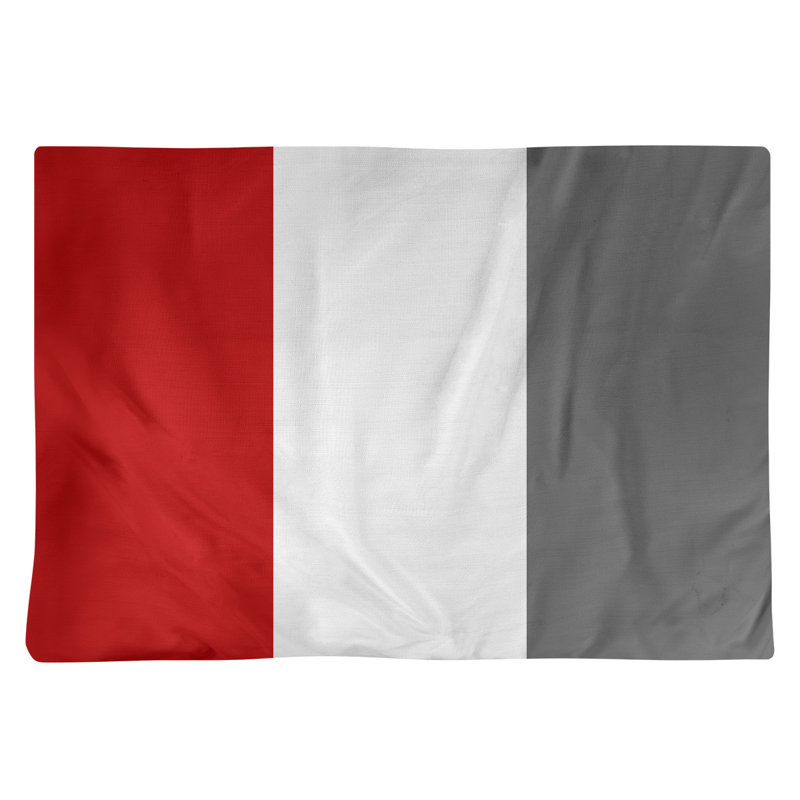 Récapitulatif de 18 po Ohio Football Nut, Écarlate / blanc, Sergé de coton