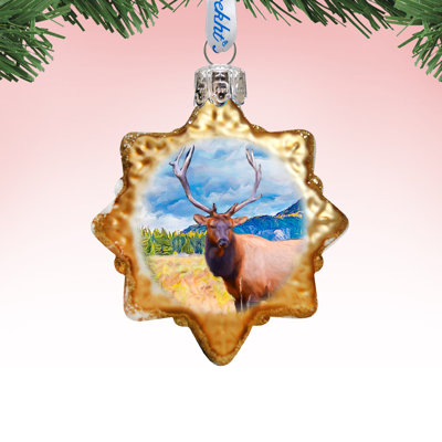 3'' Glass Animals Holiday Shaped Ornament