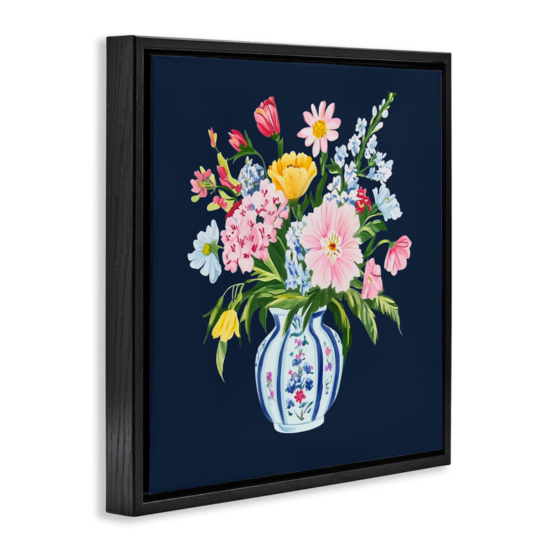 Cadre flottant Spring Elegance, Cadre flottant noir de jais, H 18 po x l 18 po