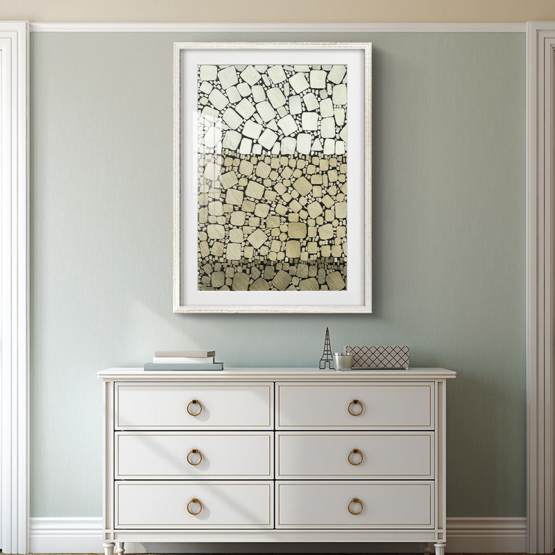Bedrock II - impression encadrée, H 25,5 po x l 17,5 po, Blanc