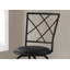 Tabouret de bar, ensemble de 2, pivotant, hauteur de bar, métal noir, aspect cuir, contemporain, moderne