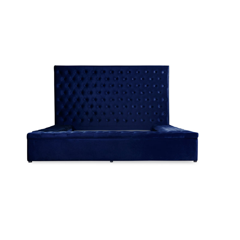 Lit plateforme Capriola, Grand, Bleu