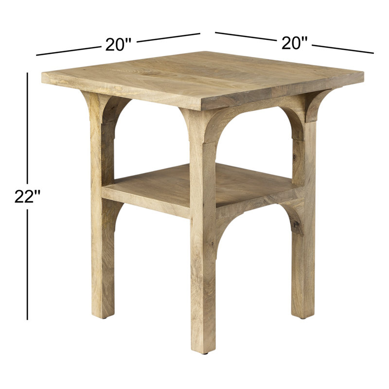 Colmont Solid Wood End Table