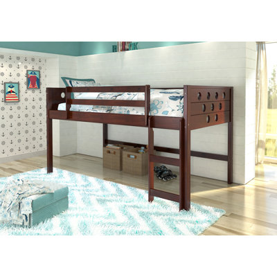 Sote Twin Solid Wood Platform Loft Bed by Harriet Bee