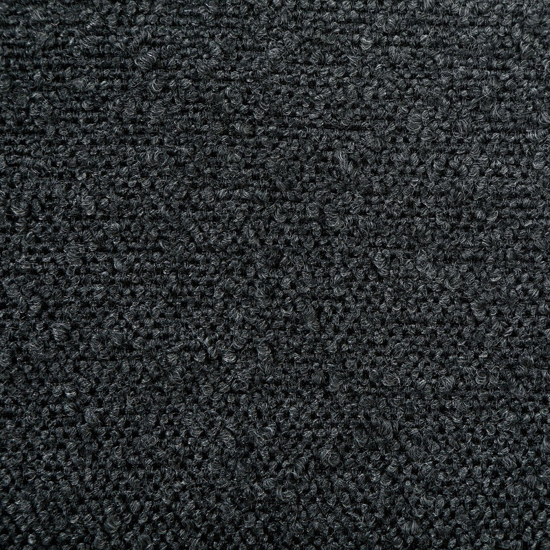 Chaise d'appoint rembourrée Slater Boucle, Noir