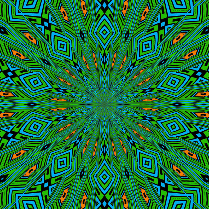 " Urban Aztec ", 12" H x 12" W  , No, Wrapped Canvas