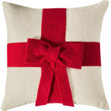 Christmas Pillow Cover in Hand Felted Wool - 20"