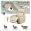 Fauteuil inclinable en cuir beige