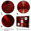 Tunnel abstrait en bois rouge Architecural - reproduction sur toile-168710104-168710109