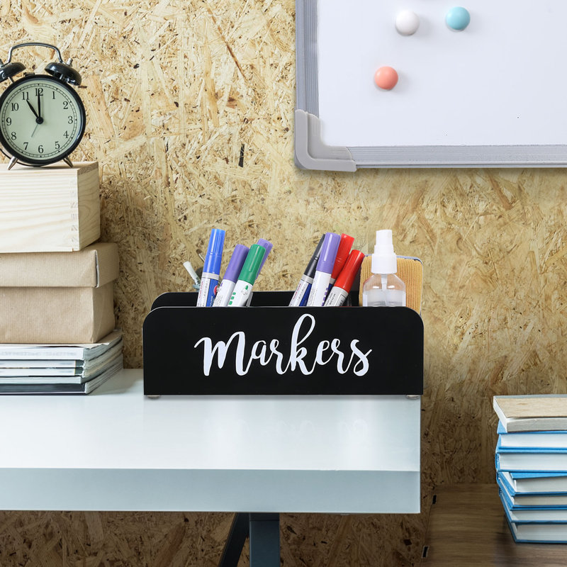  Acrylic 3 Slot Marker Pen Holder
