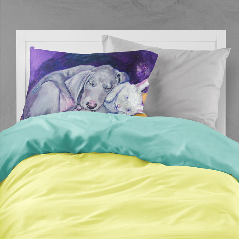  Taie d'oreiller Weimaraner Snuggle Bunny