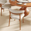 Table de salle à manger 53 "ronde en bois massif avec plateau tournant GRATUIT pour 4/6/8-1516261567