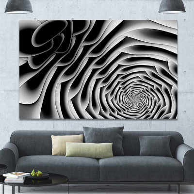 «White Flower Shaped Fractal», impression sur toile