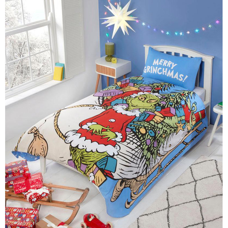 Cotton Blend Solid Colour Duvet Cover Set with Pillowcases Included