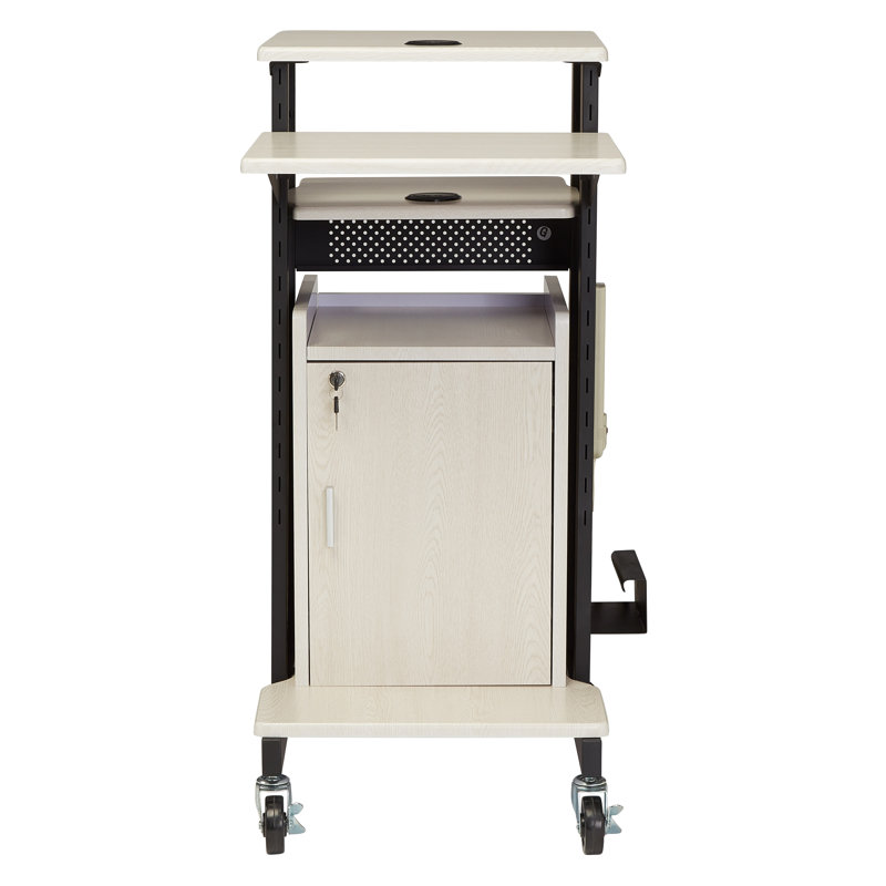 40.5'' H x 18'' W 1 AV Cart with Wheels