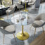 Cleofus Round Metal Base Dining Table-566617741-561748710-558404553