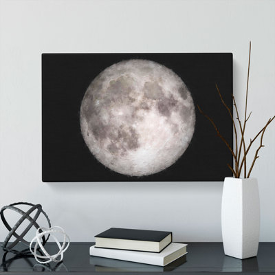 A Full Moon Painting - Wrapped Canvas