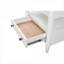 Table de chevet blanche 2 tiroirs avec feutre & amp; Doublure de cèdre-963220212